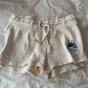 Ocean Drive Cream Athletic Shorts